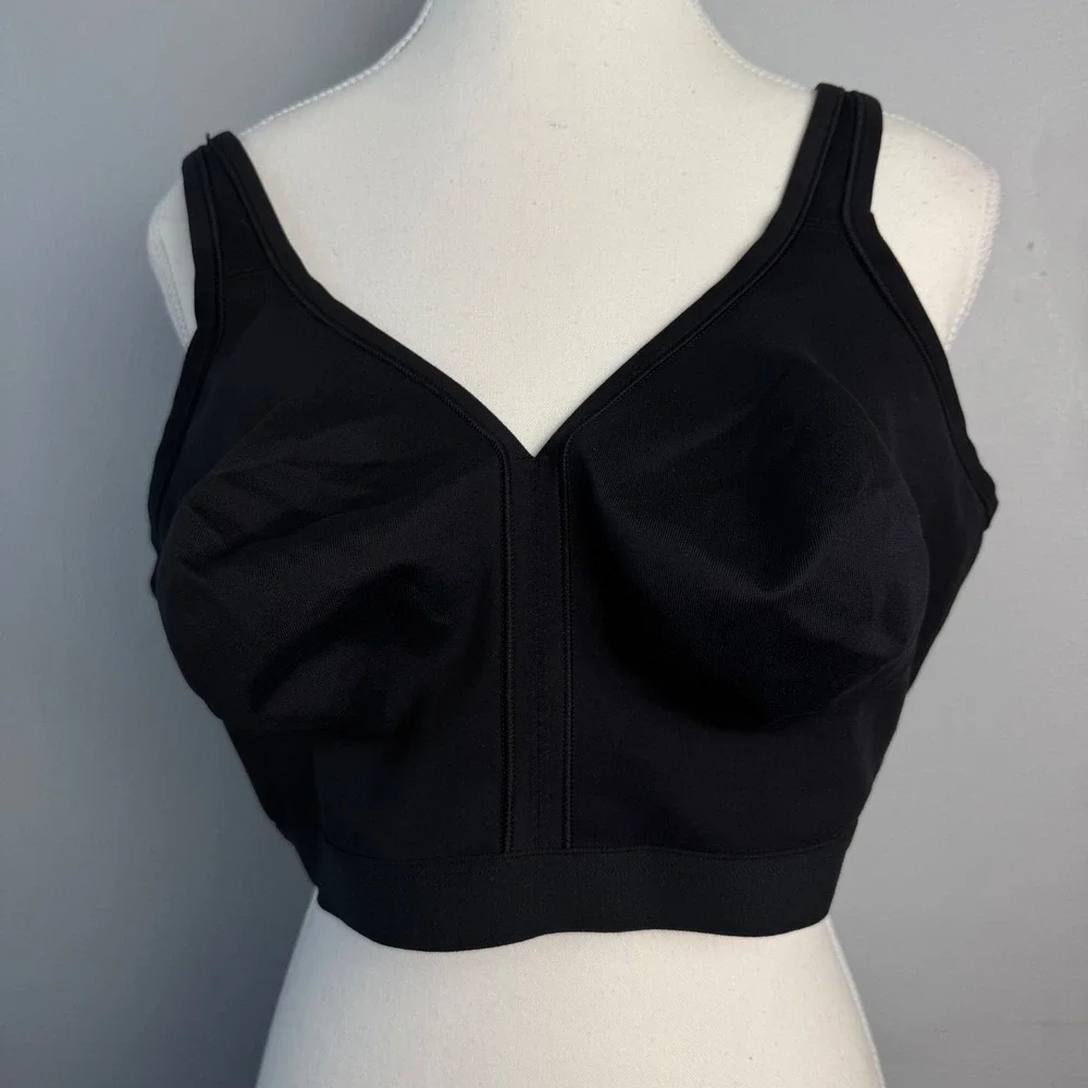 Soma Embraceable Full Coverage Wireless Unlined Bra Black 44DD Comfy